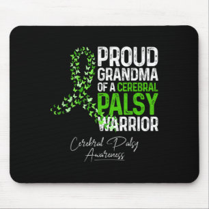 Tapis De Souris Grand-Mère Fière D'Un Cérébral Palsy Warrier Cp Aw