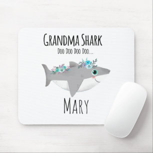 Tapis De Souris Grand-mère Requin personnalisée Doo Doo Doo