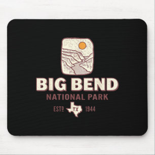 Tapis De Souris Grand parc national de Big Bend au Texas voyage ré