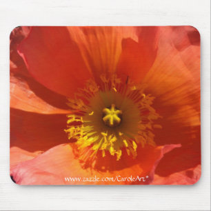 Tapis De Souris Grand pavot orange