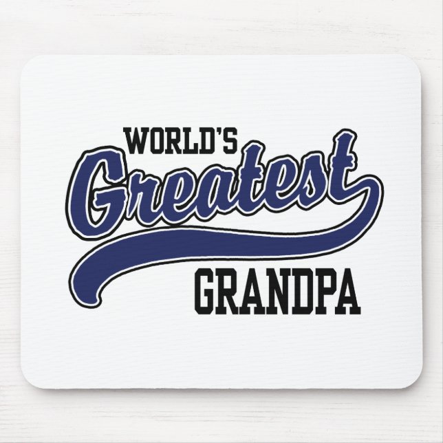 Tapis De Souris Grand-père du monde (Devant)