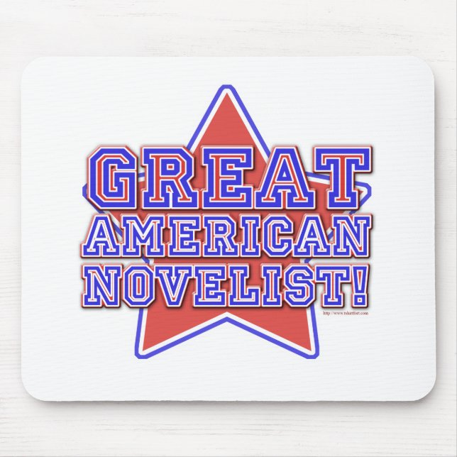 Tapis De Souris Grand romancier américain Star Author Pride (Devant)
