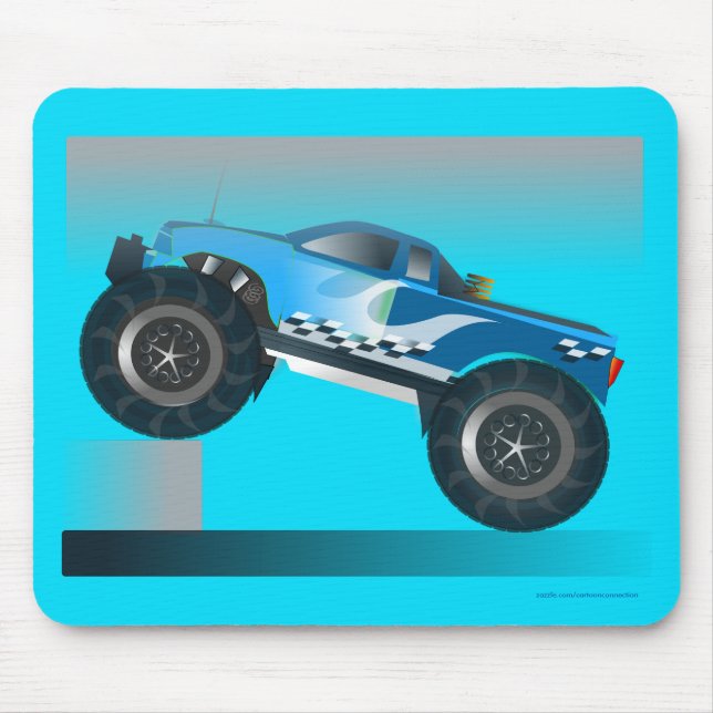 Tapis De Souris Grande Monster Truck Speedway-amoureux de la conce (Devant)
