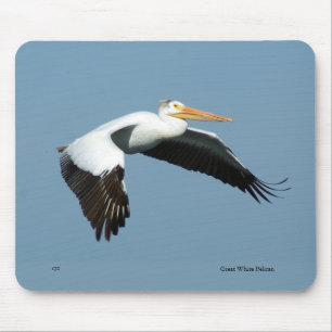Tapis De Souris Grande mousepée blanche pélicane