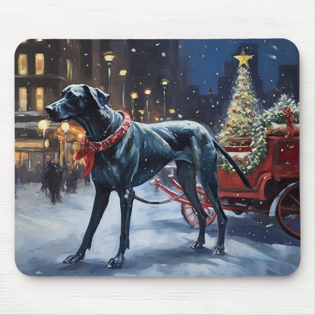Tapis De Souris Grande saison de Noël Dane (Devant)
