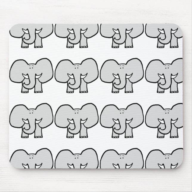 Tapis De Souris Grandes oreilles l'éléphant Mousepad (Devant)