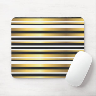 Tapis De Souris Grandes Vintages noires, dorées et blanches