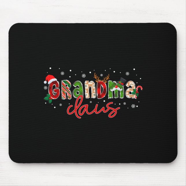 Tapis De Souris Grandma Claus Santa Claus Family Matching Christma (Devant)