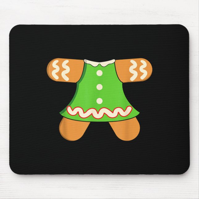 Tapis De Souris Grandma Gingerbread Man Costume Matching Christmas (Devant)