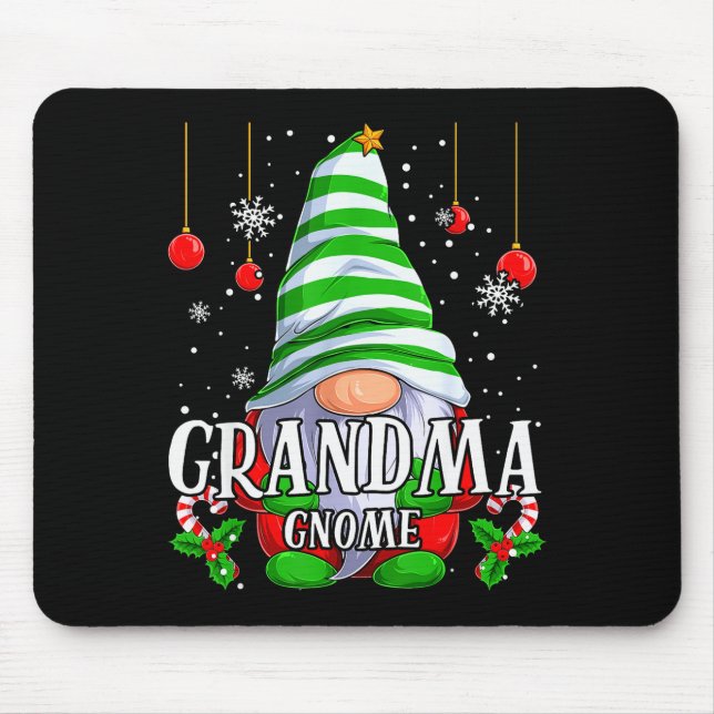 Tapis De Souris Grandma Gnome Christmas Pajamas Matching Family Gr (Devant)