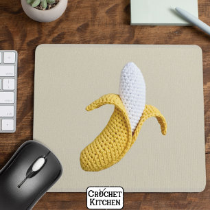 Tapis De Souris Grandmacore moderne minimaliste Cute Crochet Banan