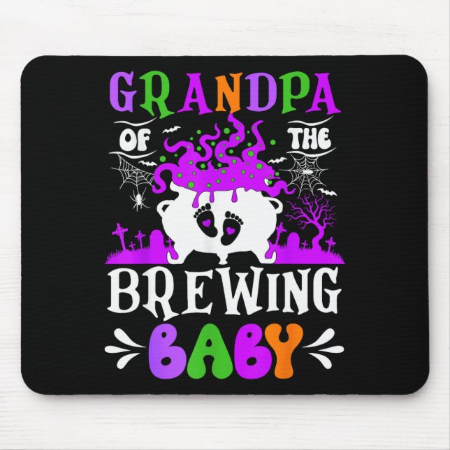 Tapis De Souris Grandpa Of The Brewing Baby Grandpa To Be Hallowee (Devant)