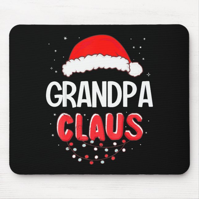Tapis De Souris Grandpa Santa Claus Christmas Matching Costume  (Devant)