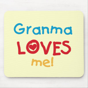 Tapis De Souris Granma aime mes t-shirts et cadeaux