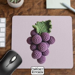 Tapis De Souris Graphe à crochet chic minimaliste violet cool