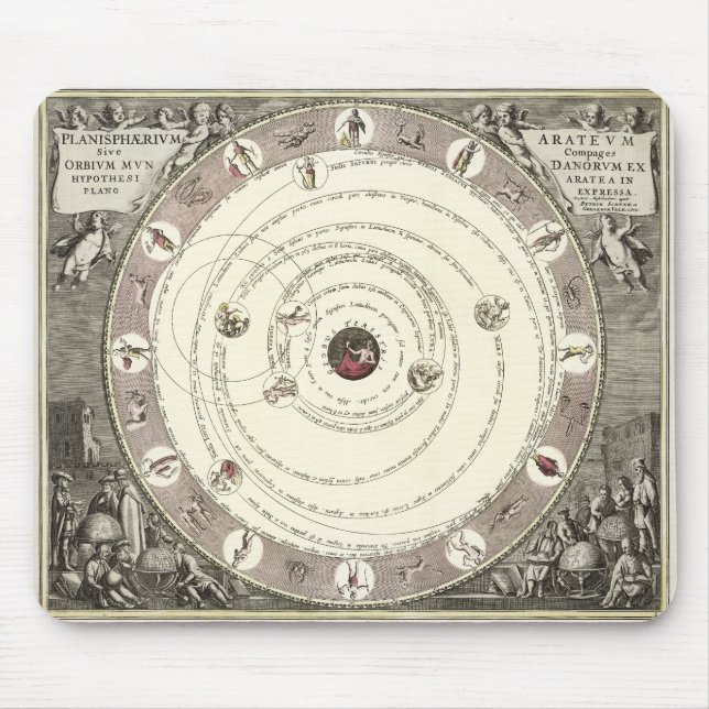 Tapis De Souris Graphique Astrologie vintage (Devant)