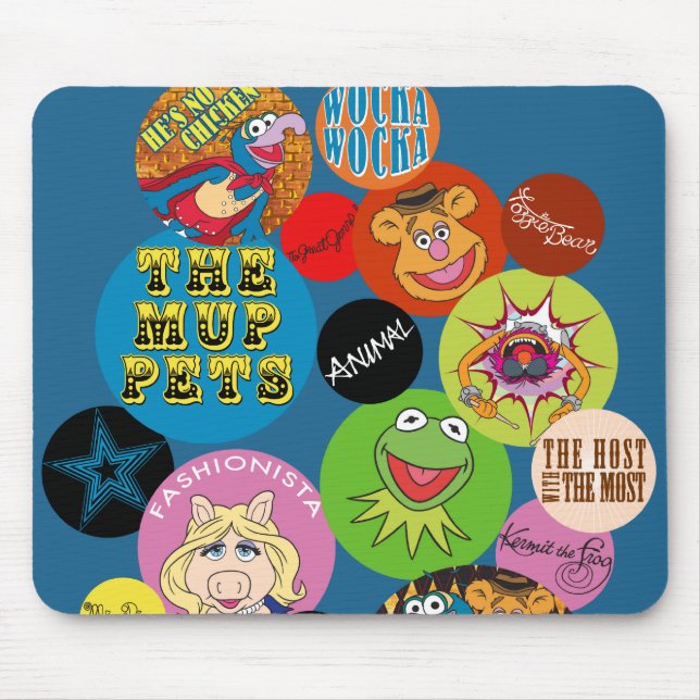 Tapis De Souris Graphique circulaire de marionnettes (Devant)