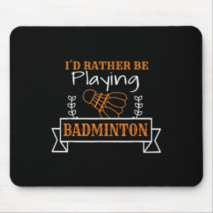 Tapis De Souris Graphique de balle de badminton pour un joueur de