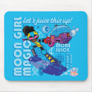 Tapis De Souris Graphique de citation de Moon Girl Bubble Maker
