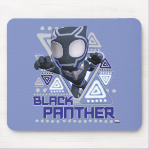 Tapis De Souris Graphique de personnage triangulaire de Black Pant