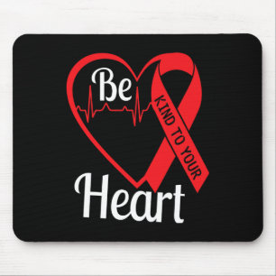 Tapis De Souris Graphique de sensibilisation à la maladie cardiaqu