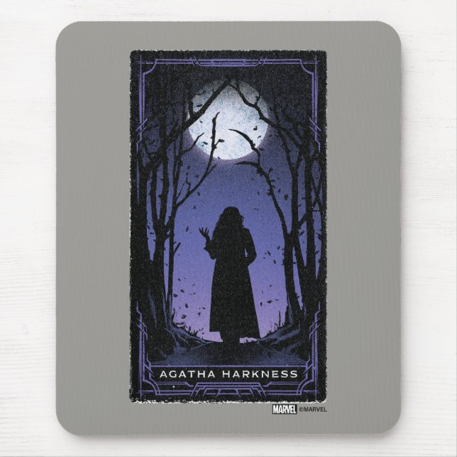 Tapis De Souris Graphique de Tarot Agatha Harkness (Devant)