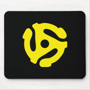 Tapis De Souris Graphique d'entretoise du jaune 45