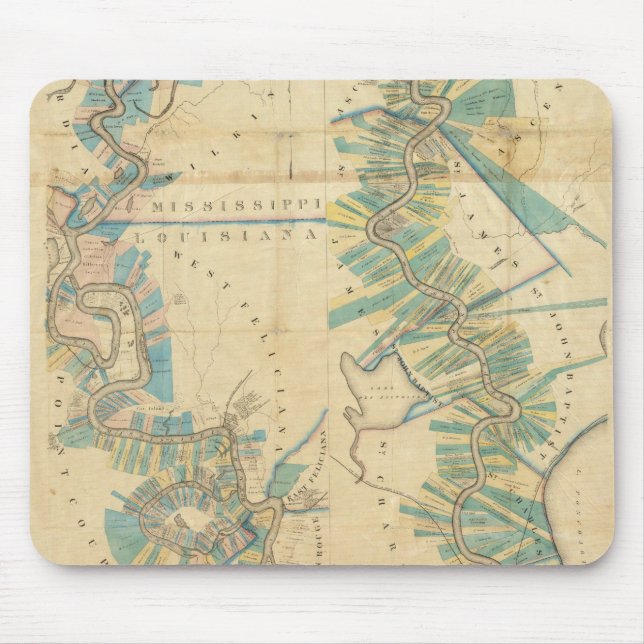 Tapis De Souris Graphique du Mississippi inférieur (Devant)