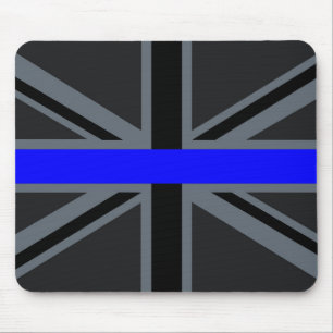 Tapis De Souris Graphique mince de Blue Line Union Jack