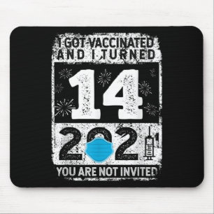 Tapis De Souris Graphique sur les Humours amusants vaccinés 2021 C