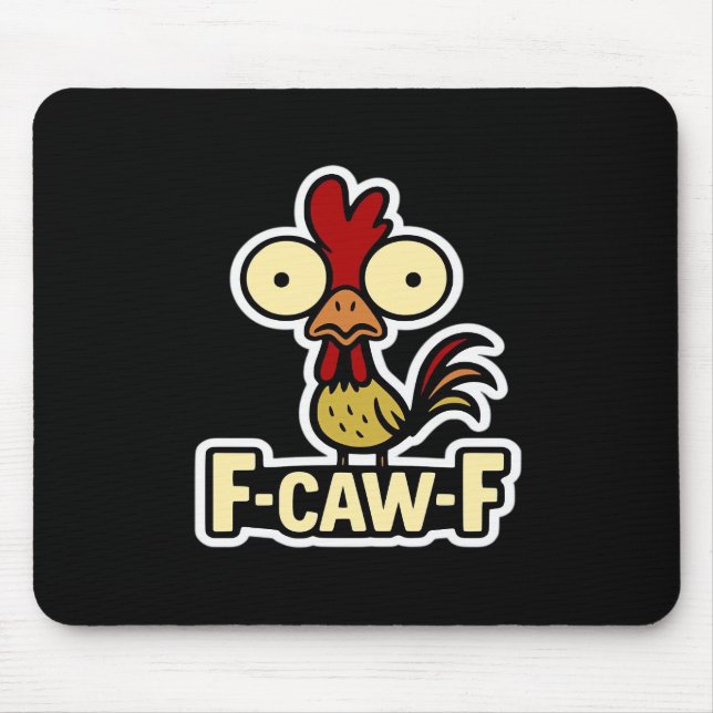 Tapis De Souris Graphique vintage classique F-Caw-F (Devant)