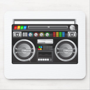 Tapis De Souris graphisme de boombox rétro