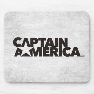 Tapis De Souris Graphisme de nom d'étoile stylisé Captain America