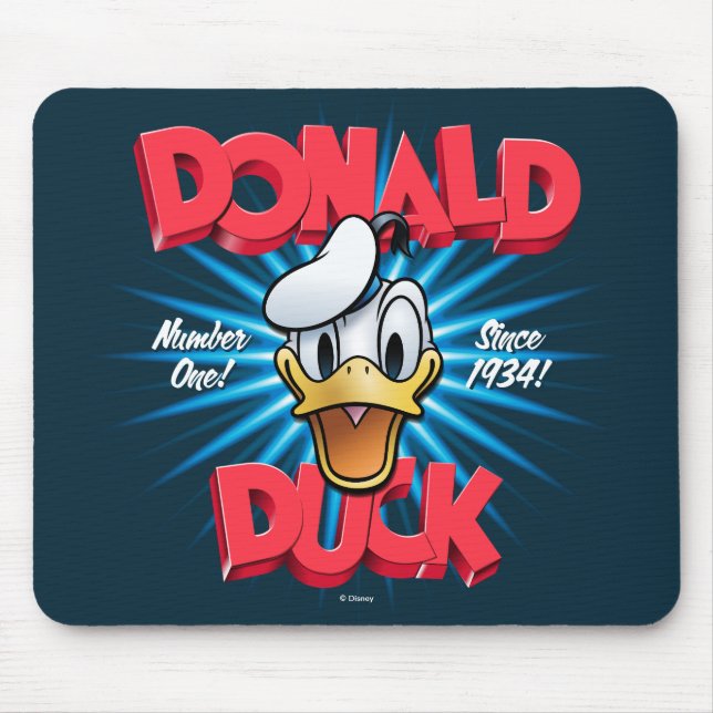 Tapis De Souris Graphisme Rétro Hérité de Donald Duck (Devant)