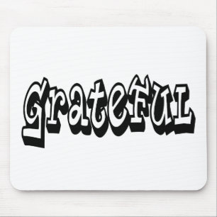 Tapis De Souris Grateful Dire Graffiti Style typographie