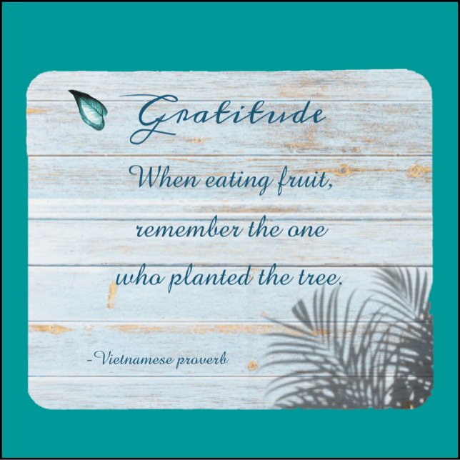 Tapis De Souris Gratitude Inspirante Dit Mousepad (Bookmark my store! https://www.zazzle.com/store/capricepetit)