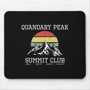 Tapis De Souris Gravi le sommet du Quandary Peak Summit Club Color