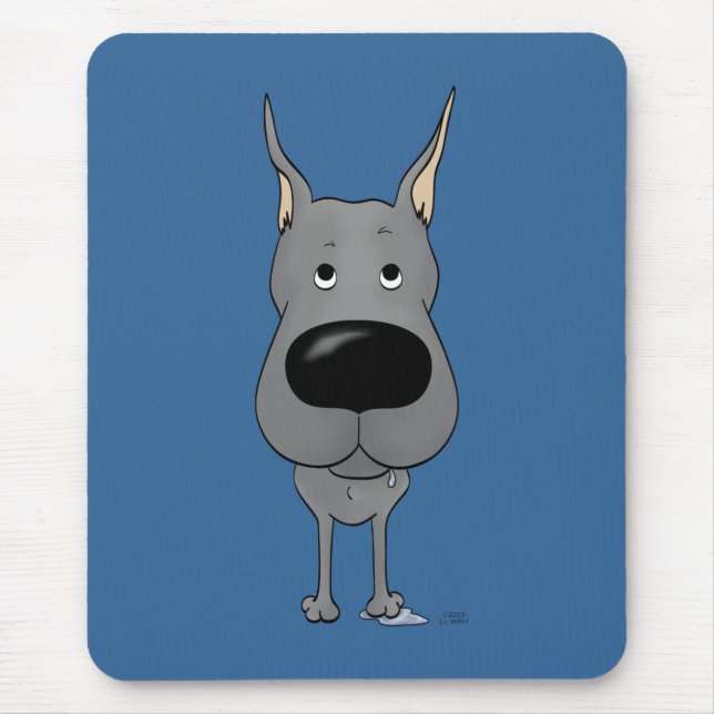 Tapis De Souris Great dane - grand nez et bout (Devant)