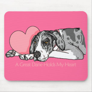 Tapis De Souris Great Dane Holt Heart MerleB UC