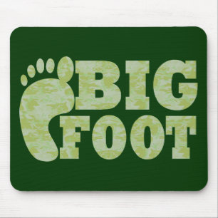 Tapis De Souris Green camouflage Bigfoot text