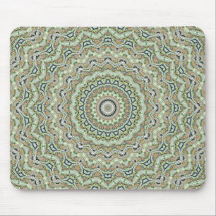 Tapis De Souris Green Kaleidoscope