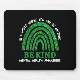 Tapis De Souris Green Rainbow En Mai Nous Portons Green Mental Hea