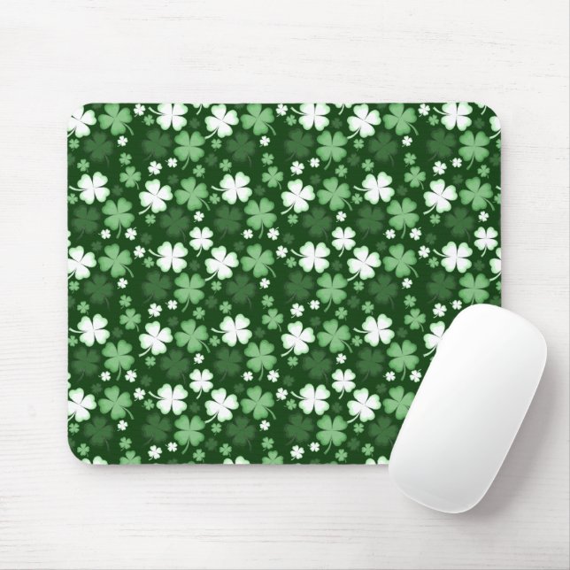 Tapis De Souris Green Shamrock (Avec souris)
