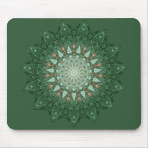 Tapis De Souris Green Star Mandala