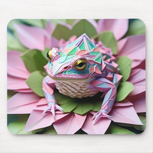 Tapis De Souris Grenouille à bijoux d'origami (Devant)