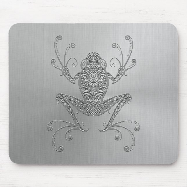 Tapis De Souris Grenouille d'arbre d'acier inoxydable (Devant)