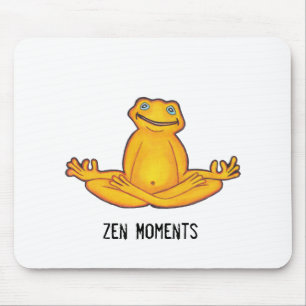 Tapis De Souris Grenouille de yoga - moments Mousepad de zen
