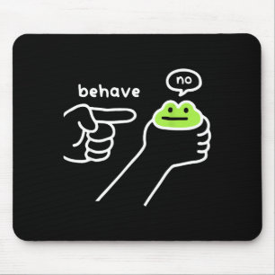 Tapis De Souris Grenouille malhonnête Mème de grenouille drôle Se