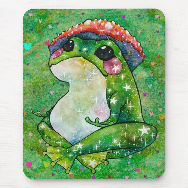 Tapis De Souris Grenouille nommée Clover (Devant)