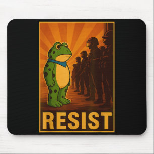 Tapis De Souris Grenouille Résiste Rtland Grenouille Protestation